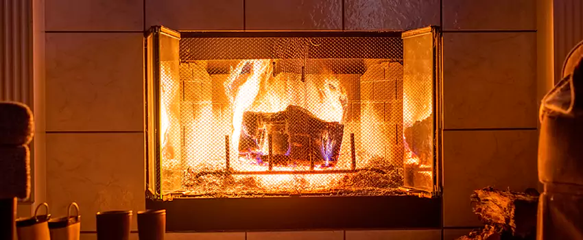 Mendota Hearth Landscape Fireplace Installation in Raymore, Missouri