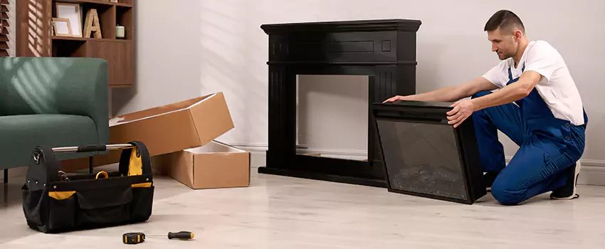 Old Rusted Metal Fireplace Repair And Replacement in Raymore, MO